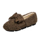 Winter Women's Korean Version Plus Velvet Cotton Shoes Women's Shoes Bow Autumn and Winter Wear