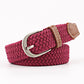 Belt Women Causal Leather Cover Buckle Woven Elastic Stretch Golf Wide Canvas Belts