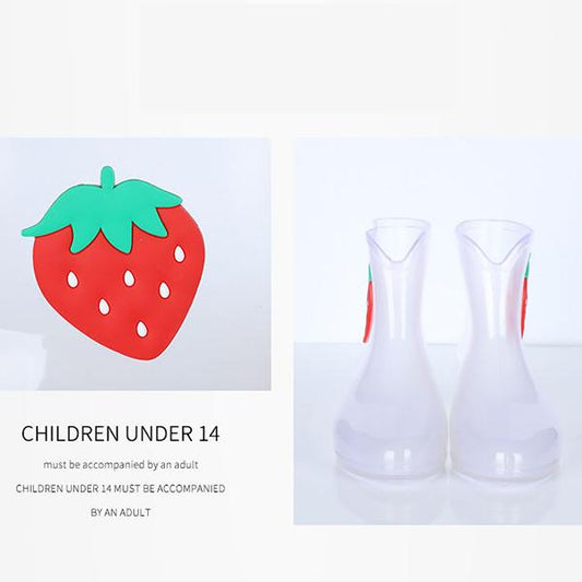 Children's Rain Shoes Water Shoes Non Slip Kids' Solid Color Cartoon Fruit Rain Boots Four Seasons Rubber Rain Boots
