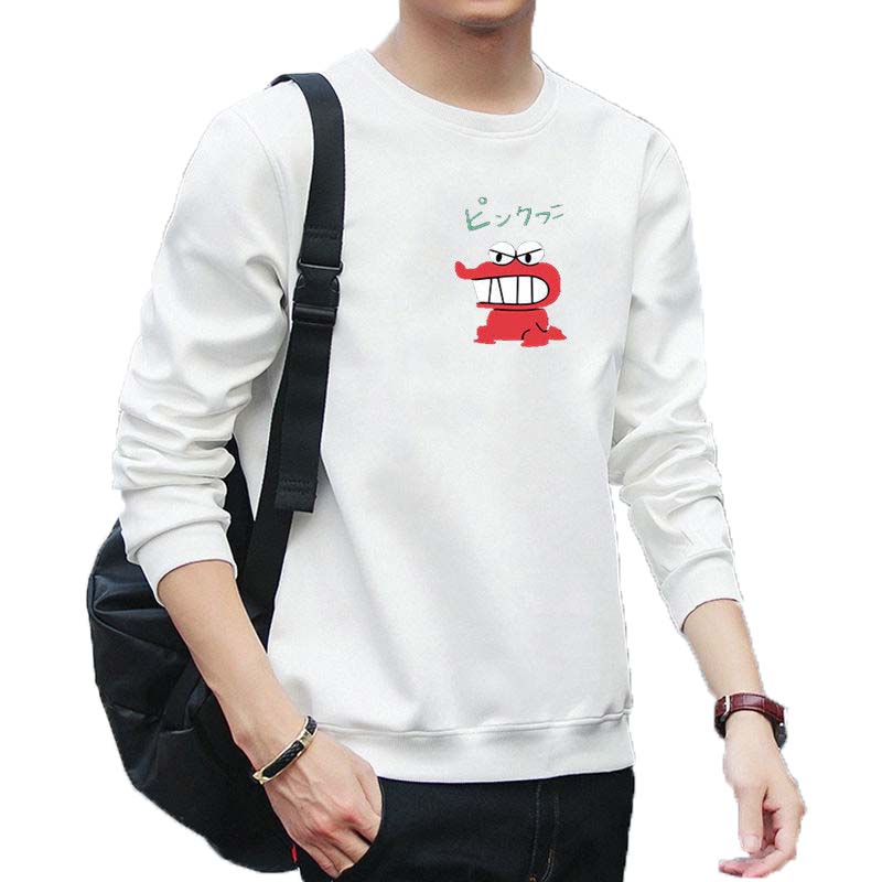 Spring and Autumn Cotton Sweater Men's Bottoming Shirt Warm Long-sleeved Round Neck Plus Size Student Shirt