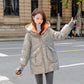 Women's Winter Korean Loose Quilted Coat Warm Stand-collar Down Jacket Women's Glossy Mid-length Down Jacket