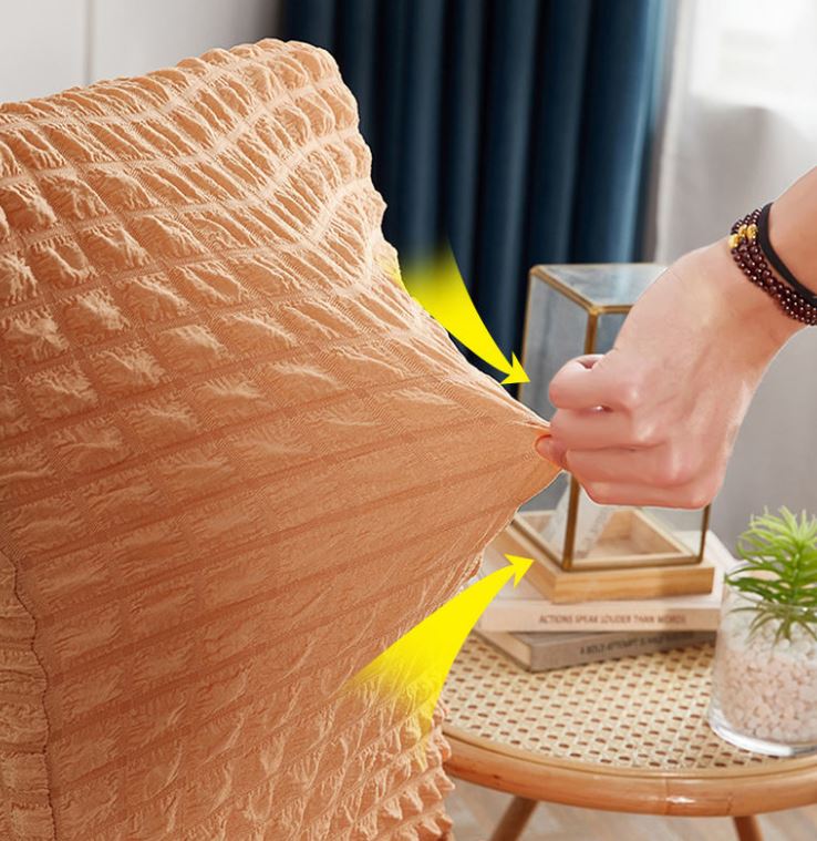 Thick Non-slip Bubble Lattice Chair Cover Elastic Skirt Type One-piece Office Chair Cover Luxury Home Chair Cover