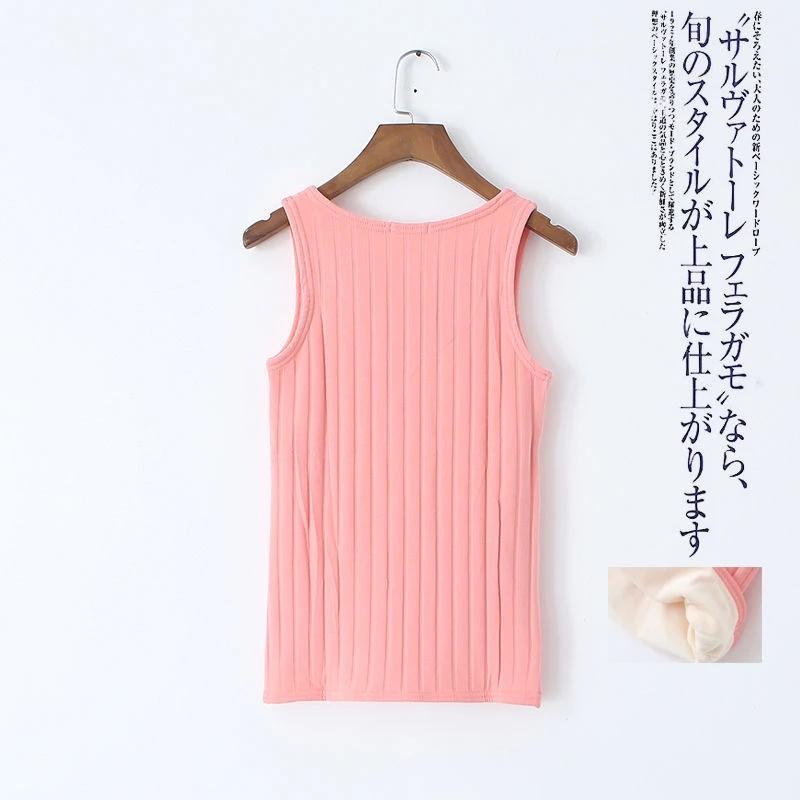Sexy Winter Thermals Seamless Thermal Underwear Warm Body Tops Vest Women Sleeveless Slim O Neck Spandex Solid Top Shaper