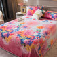 Coral Fleece Sheet Single Piece Plush Thick Blanket Warm Double Flannel Blanket Print Soft Multi-Size Coverlet