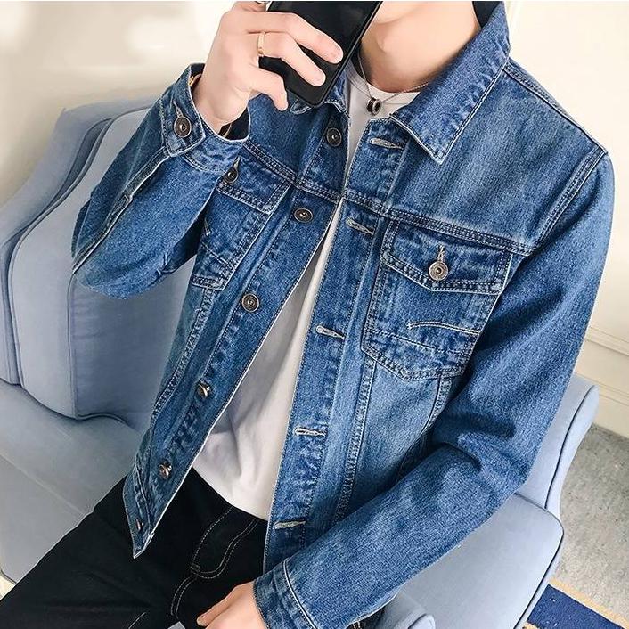 Autumn Men's Denim Jacket Jeans Jaket Men Retro Cowboy Slim Jacket Fashion Jeans Coats Casual Jacket