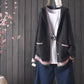 Women's Splicing Color Long-sleeved Sweater Early Autumn Hooded Knitted Cardigan Loose Button V-neck Top All-match
