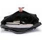 Business Briefcase Men Black Red PU Leather Joker Zipper Waterproof Handbag Shoulder Crossbody Bags