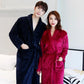 Long Robe Coat Men Cashmere Bathrobe Ladies Shawl Bathrobe Winter Thick Home Clothes