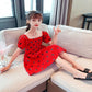 Girls' Cotton Dress Children's Polka Dot Dress Baby Puff Sleeve Cake Dress Princess Dress