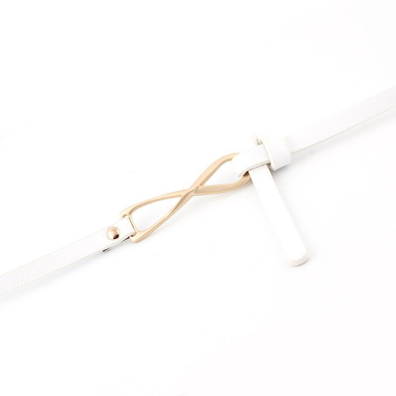 Double-sided Knotted Belt Ladies Fashion Small Belt Thin Belt Multi-color Belt