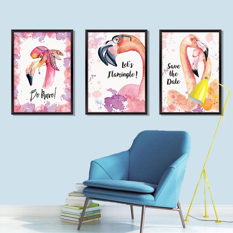 Sticker Wall Stickers Fire Bird Wallpaper Bedroom Bed Decoration Self-adhesive Wallpaper Warm Painting