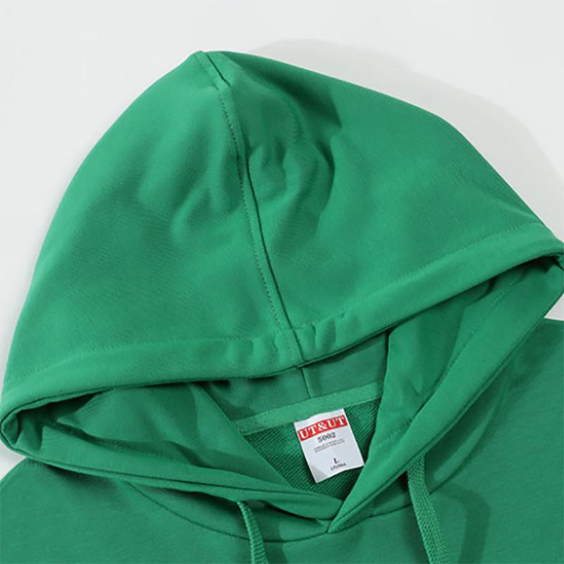 Macaron Pure Color Sweatshirts Loose and Lazy Pure Color Hooded Sweater Men Long-sleeved Sports Cotton Terry Soft Top