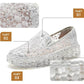 Platform Crystal Women's Shoes Summer One-step Lace All-match Loafers Casual Breathable Shoes