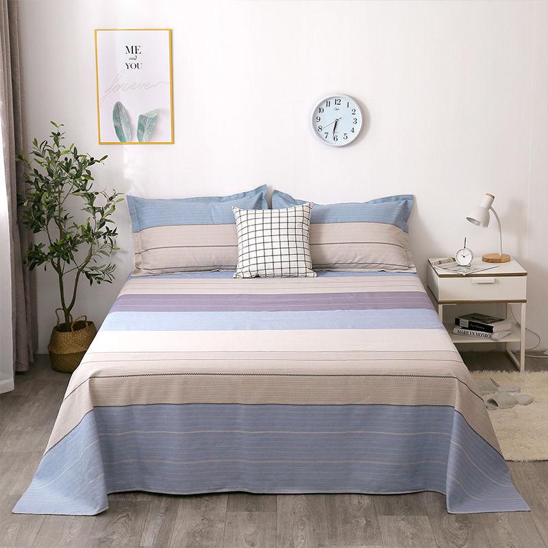 Bedclothes Coarse Cloth Sheets Pillowcases Home Textiles Three-piece Sets Washable Easy To Fold Exquisite Patterns Simple Style Atmosphere