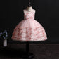 Summer Girls Dress Petal Embroidery Children's Photo Photography Clothing In The Big Children's Tutu Skirt Net Gauze Skirt