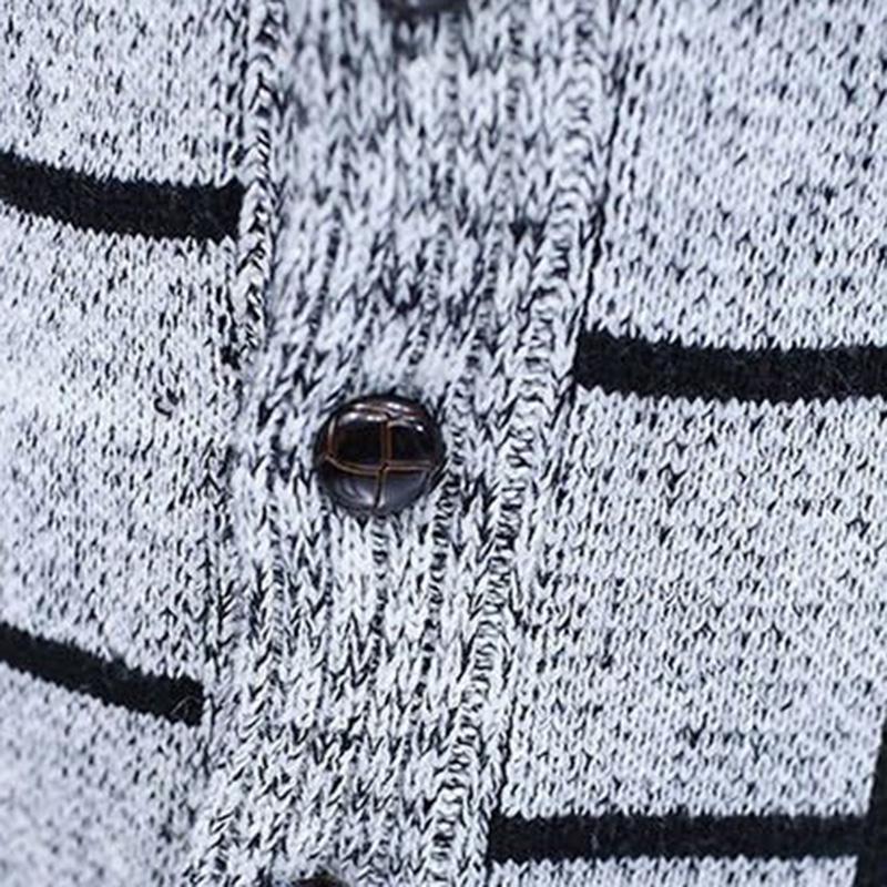 Men's Sweater Jacket Slim-Fit Cardigan Men's Knitwear Korean Men's Casual Jacket Autumn and Winter Cloak