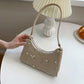 Lady Simple Hand Bag Baguette Bag Lace Flowers Pattern Armpit Bag for Women Shoulder Handbags