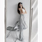 Tie-dye Ice Silk Wide-leg Pants Summer Women's Mopping Trousers Loose High Waist Pleated Drape Casual Dance Yoga Pants