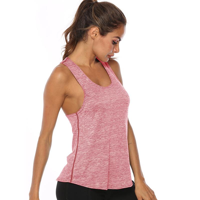 Women's Yoga Vest Moisture-wicking Vest Sports Underwear Loose Yoga Wear I-shaped Vest Running Top T-Shirt Plus Sized Clothes Tops for Women