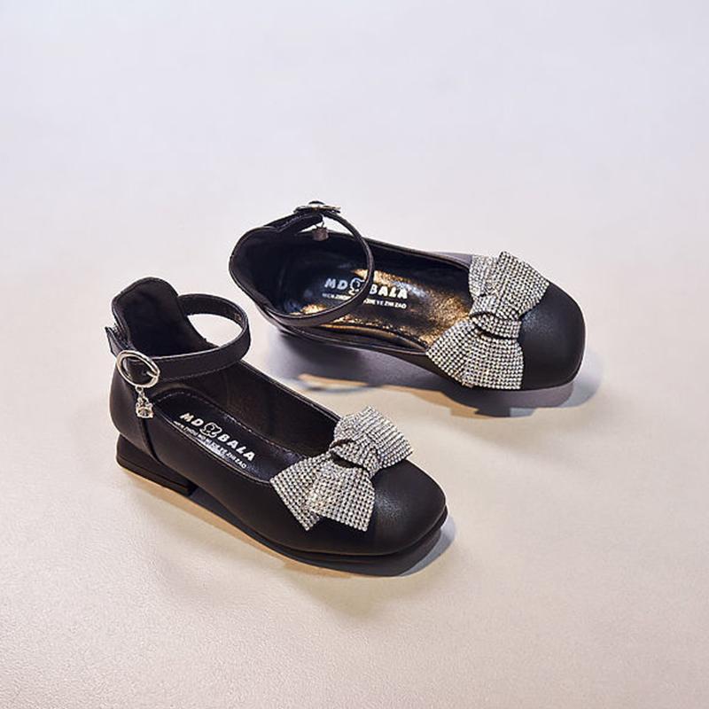 Children's Shoes  Princess Shoes Spring  Summer Girls' Leather Shoes  All-match Elementary School High-heeled Red Performance Shoes