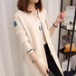 Spring and Autumn Loose Casual Sweater Mid-length Knitted Cardigan Jacket Women Fashion Simple Women's Jacket
