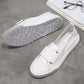 Real Soft Leather White Shoes Women Spring and Summer Breathable Fashion All-match Flat Casual White Shoes Women Shoes
