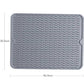 Drain Mat Kitchen Silicone Dish Drainer Mats Large Sink Drying Worktop Organizer Drying Mat for Dishes Tableware