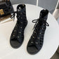Bohemian Style Sandals Summer Cross Straps Hollowed Out Retro Vacation Roman Flat Sandals Women