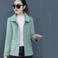 Winter Plus Size Gold Mink Velvet Short Jacket Thick Slimming Elegant Noble Fashion Trendy Women's Top