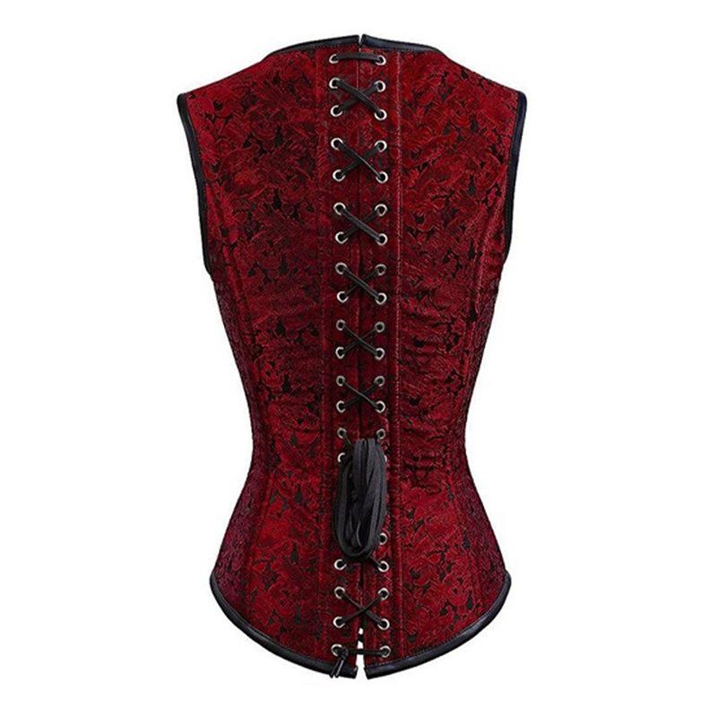 Strapless  Corset Top Retro Strapless Corset Fashion Corset Undergarment Retro Corset Pirate Tops