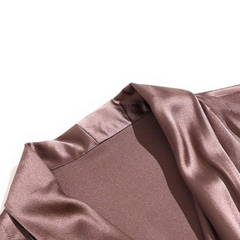 Women's Spring and Autumn V-Neck T-Shirt Solid Color Large Size Loose Long Sleeve Top