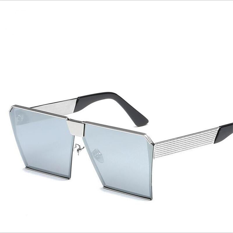 WTEMPO New Trendy Color Square Polarized Sunglasses Men Women Fashion Personality Retro Big Frame Su