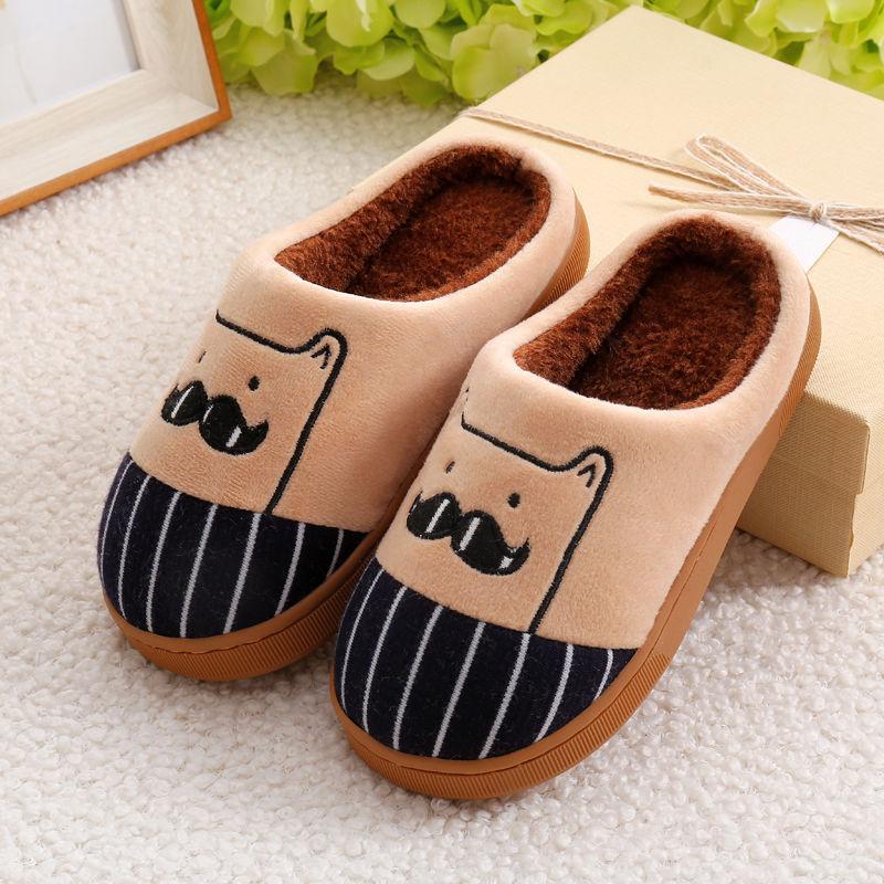 Winter Warm Cartoon Thick-soled Non-slip Home Indoor Slippers