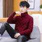Autumn and Winter Men's Slim Turtleneck Sweater Thickening Trend Youth Sweater