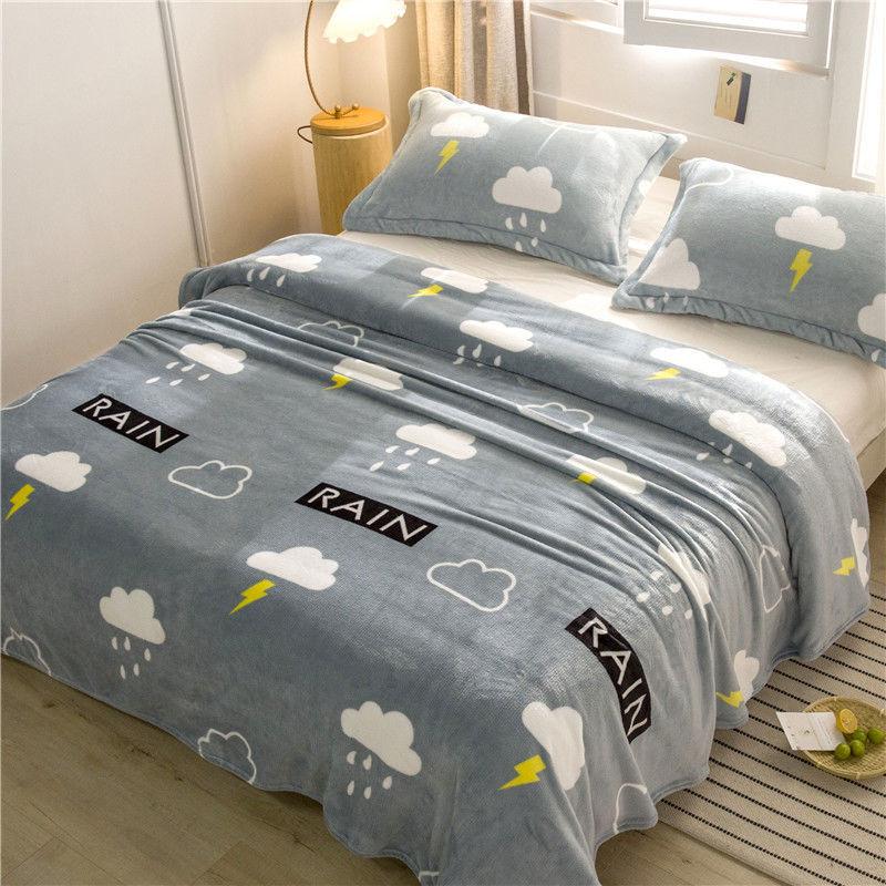 Thick and Breathable Single-layer Blankets Autumn and Winter Household Goods Flannel Sheets Warm Blankets Soft Sheets