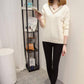 Spring and Autumn V-neck Knitted Sweater Fashion Long-sleeved Bottoming Shirt Short Plus Size Women's Top