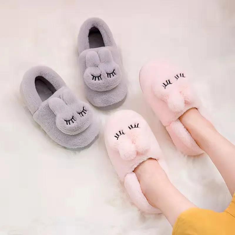 Cotton Slippers Women's Bag with Indoor Thick Bottom Cotton Shoes Slippers Household Autumn and Winter