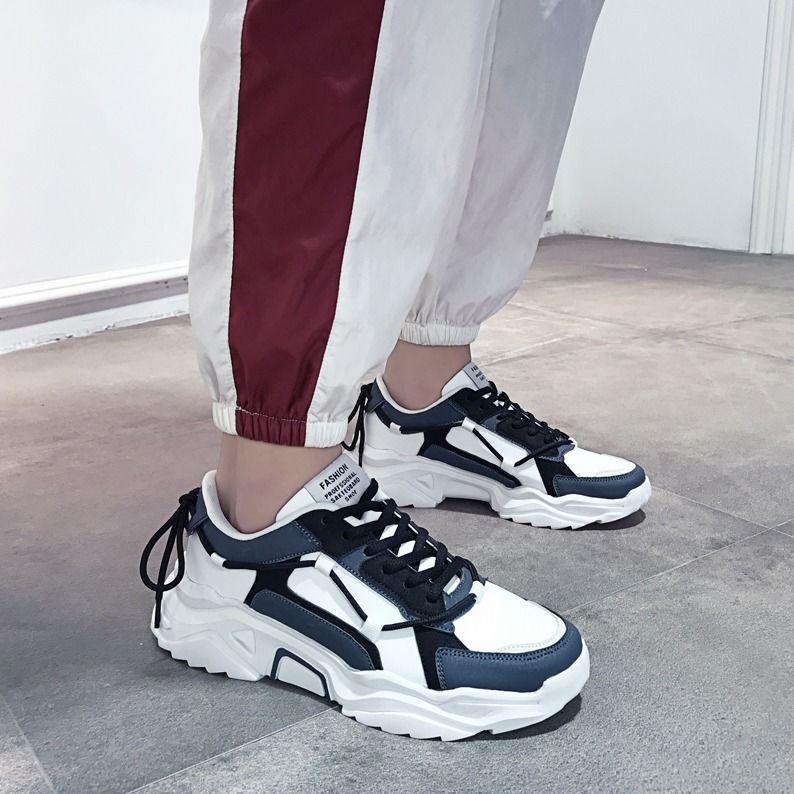 Men's shoes Sports Korean leisure students Wild personality Platform shoes running sneakers