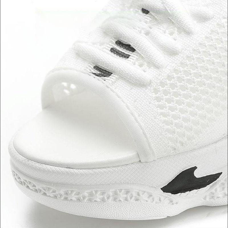 Women's Sports Sandals Summer Breathable and Comfortable Hollow Mesh Shoes All-match Platform Casual Shoes
