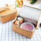 1/2pcs Imitation Rattan Thermal Insulated Lunch Box Tote Cooler Zipper Bag Bento Lunch Pouch