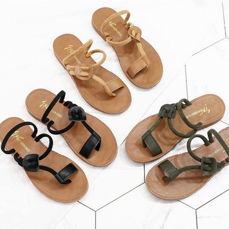 Tendon Bottom Two Kinds of French Flip-flops Flat-bottomed Slippers Summer Beach Shoes Women Shoes Fashionable Sandals and Slippers