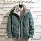 Men's Winter Light Down Jacket Trend Short Lamb Fur Collar White Duck Down Warm Jacket
