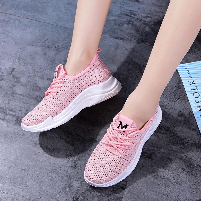Women Flat Shoes Knit Woman Casual Slip on Vulcanized Shoes Female Mesh Soft Breathable Women's Footwear for Ladies Sneaker