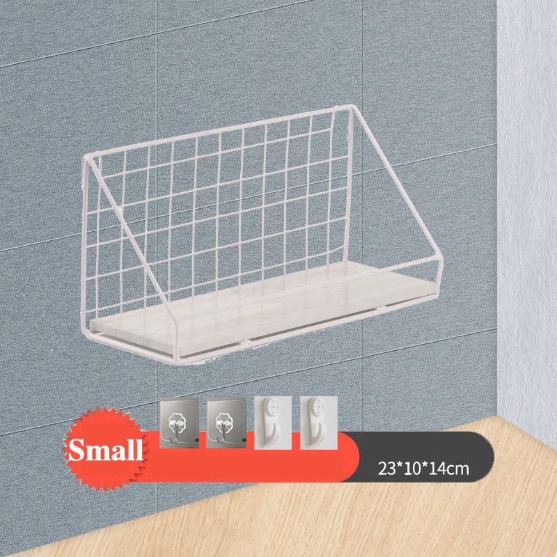 Simple-style Storage Rack Metal Waterproof Display Rack Home Punch-free Storage Rack for Kitchen Bathroom