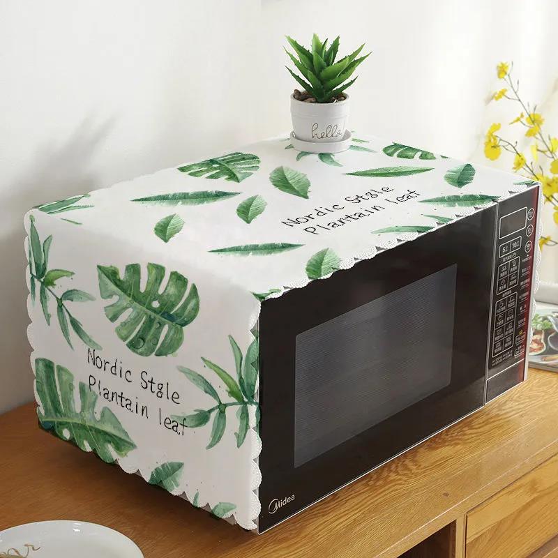 35*100cm Microwave Oven Cover Dust Cover Cloth Cover Oil Cover Cloth Oven Cover Three Sides All-inclusive