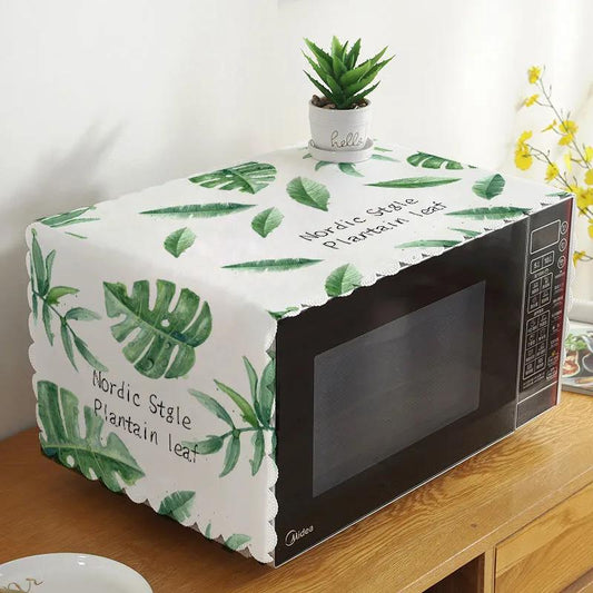 35*100cm Microwave Oven Cover Dust Cover Cloth Cover Oil Cover Cloth Oven Cover Three Sides All-inclusive