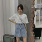 Denim Skirt Spring Summer Women Short A-line Buttom Skirts High Waist Slim Pocket Clothes for Female Causal Summer Women Skirt