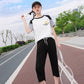 Sports Suit Women's Short-sleeved Cute T-shirt Summer Casual Loose Sports Pants Fabric Soft and Light Breathable Home Wear Sports Suit