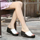 Sandals and Slippers Women Wear Thick-soled Waterproof Platform High-heeled Slope-heeled Slippers for Female Students In Summer