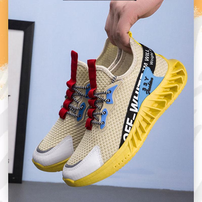 Spring and Summer Men's Shoes Trend Sports Casual Running Shoes Breathable Mesh Men's Single Shoes